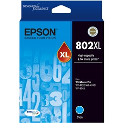 Epson Cyan 802 XL Ink Cartridge