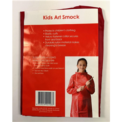 Kids Red 80cm Sleeve Art Smock