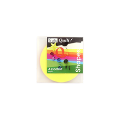 Quill Shapes Assorted Fluro 80gsm 120mm Circle