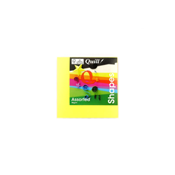 Quill Shapes Assorted Fluro 80gsm 127mm Square