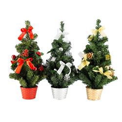 Xmas Table Tree 50cm Decorated Asst