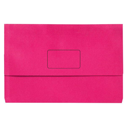 Slimpick Foolscap Pink Brights Document Wallet