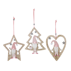 Xmas 15cm Assorted Hanging Fairy Decoration