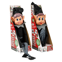 Xmas Jumbo 70cm Black Naughty Adult Elf Assorted