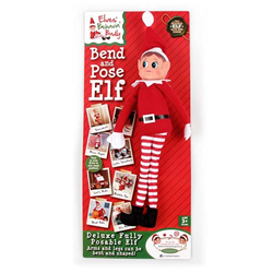 Xmas 39cm Girl Elf Bendable Body Vinyl Face