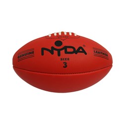 NYDA Leather Match Football Size 3