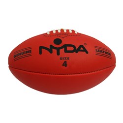 NYDA Leather Match Football Size 4