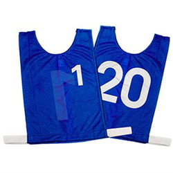 NYDA Bib Set 1-20 Blue Large