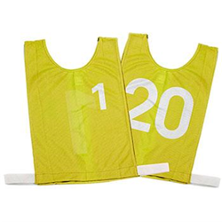 NYDA Bib Set 1-20 Yellow Large