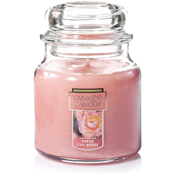 Yankee Classic Fresh Cut Roses Medium Jar Candle