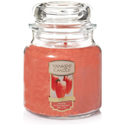 Yankee Classic White Strawberry Bellini Medium Jar Candle