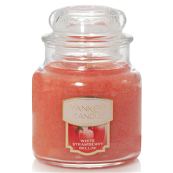 Yankee Classic White Strawberry Bellini Small Jar Candle