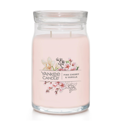 Yankee Signature Pink Cherry Vanilla Large Jar Candle