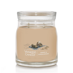 Yankee Signature Amber & Sandalwood Medium Jar Candle