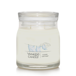 Yankee Signature Clean Cotton Medium Jar Candle