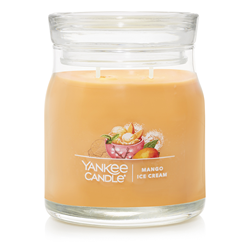 Yankee Signature Mango Ice Cream Medium Jar Candle