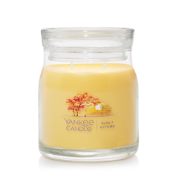 Yankee Signature Sunlit Autumn Medium Jar Candle