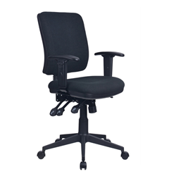 Spark High Back Ergonomic Chair with Ergo (Large) Coccyx Cut Out Seat Conrad Indigo No Arms                