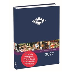 Zions 2026 Table Bookings Diary