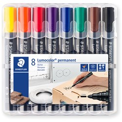 Staedtler Lumocolor 352 8 Assorted Bullet Permanent Marker