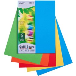 Quill Board 210Gsm A4 Bright Assorted Colours