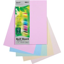 Quill Board 210Gsm A4 Pastel Assorted Colours