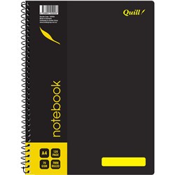 Quill Black Q595 A4 120 Page Notebooks A4 120 Page