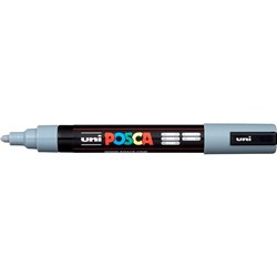 Uni Posca Paint Marker PC-5M  Medium 2.5mm Bullet Tip  Grey