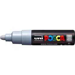 Uni Posca Paint Marker PC-7M  Broad 4.5mm Bullet Tip  Grey