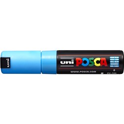 Uni Posca Paint Marker PC-7M  Broad 4.5mm Bullet Tip  Light Blue