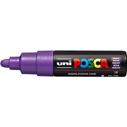 Uni Posca Paint Marker PC-7M  Broad 4.5mm Bullet Tip  Violet