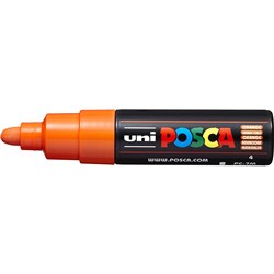 Uni Posca Paint Marker PC-7M  Broad 4.5mm Bullet Tip  Orange