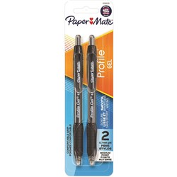 Papermate Profile Black 0.7mm Retractable Ballpoint Pen