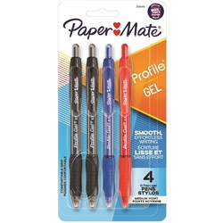 Papermate Profile Retractable 0.7mm Asst Business Pack