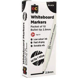 EC Thin Black Whiteboard Marker