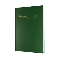 Collins 36M4 A6 Week to Opening Green 25/26 Financial Year Diary