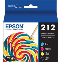 Epson 212 Value Pack Of 4 Ink Cartridges