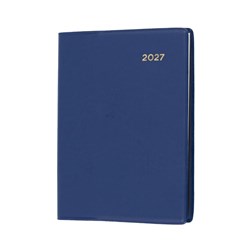 Collins 2027 Belmont 337P A7 Week To View Navy Diary With Pencil