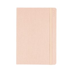 Debden 2025 Designer D18 A5 Day To A Page Peach Textured Fabric Diary