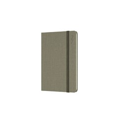 Debden 2027 Designer D36 85x132mm Week To View Green Textured Fabric Diary