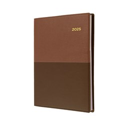 Collins 2025 Vanessa 185 A5 Day To A Page Brown Diary