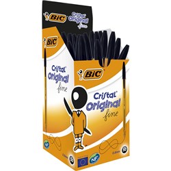 Bic Cristal Fine Black Ballpoint Pen