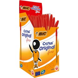 Bic Cristal Fine Red Ballpoint Pen