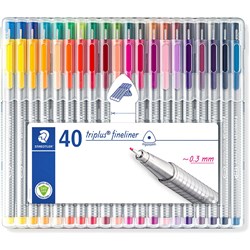 Staedtler 334 Triplus Fineliners Super Fine 0.3mm Assorted