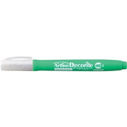 Artline Decorite Markers 3.0mm Chisel Pastel Green Box of 12