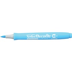 Artline Decorite Brush Markers Pastel Blue Box of 12