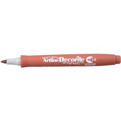 Artline Decorite Markers 1.0mm Bullet Standard Brown Box Of 12