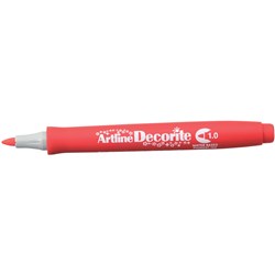 Artline Decorite Markers 1.0mm Bullet Standard Red Box of 12