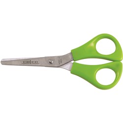 135mm Left Hand Green Handle Scissors