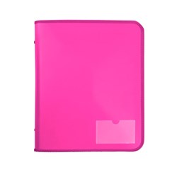 Marbig Zipper Binder A4 Tech Case 25mm 2D Pink